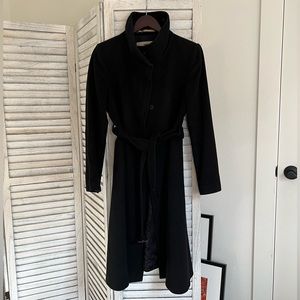 Burberry cashmere blend trench coat